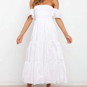 PETAL & PUP DOBSON DRESS - WHITE